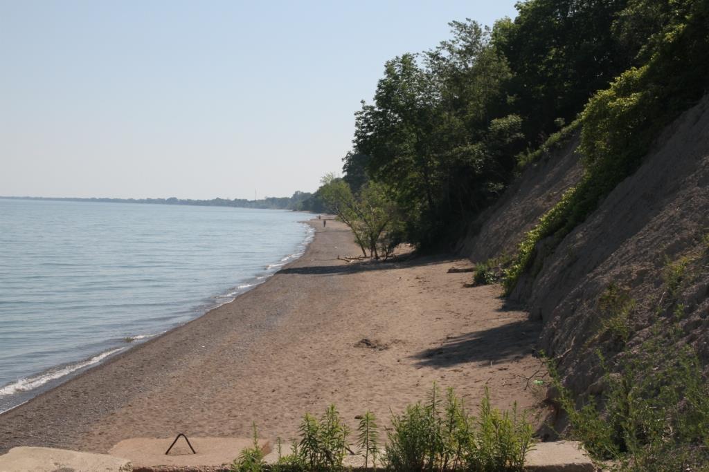 The sandy shoreline of Lake Erie at Rondeau Shores