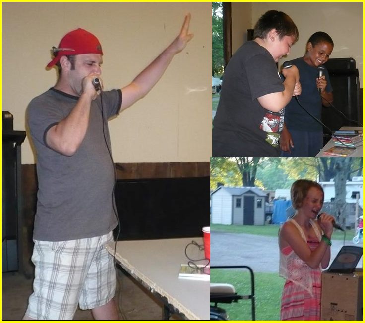Karaoke night at Rondeau Shores