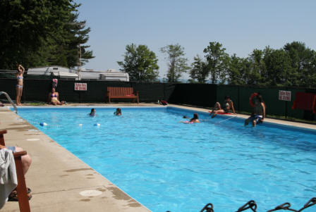 The swimming pool at Rondeau Shores